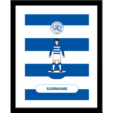 Personalised Queens Park Rangers FC Player Figure Framed Print