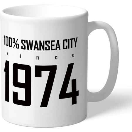 Personalised Swansea City AFC 100 Percent Mug