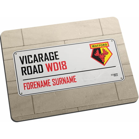 Personalised Watford FC Street Sign Mouse Mat