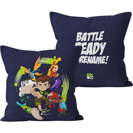 Personalised Ben 10 Battle Ready Cushion - 45x45cm