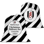 Personalised Fulham FC FC Christmas Delivery Large Fabric Santa Sack