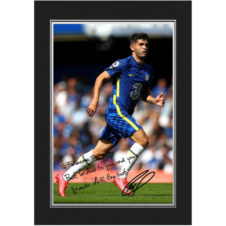Personalised Chelsea FC Pulisic Autograph Player Photo Folder