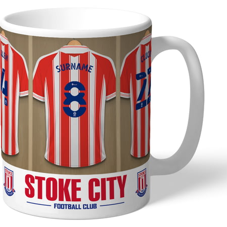 Personalised Stoke City FC Dressing Room Shirts Mug