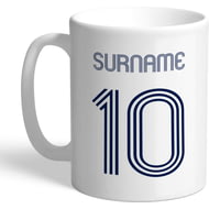 Personalised Tottenham Hotspur FC Retro Shirt Mug