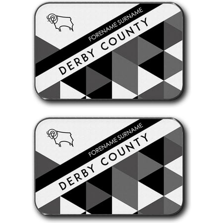 Personalised Derby County Patterned Rear Car Mats