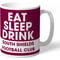 Personalised South Shields FC Eat Sleep Drink Mug