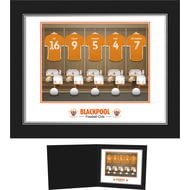 Personalised Blackpool FC Dressing Room Shirts Photo Folder