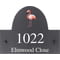 Personalised Flamingo Bird Motif Slate House Name or Number Plaque/Sign - 25x20cm