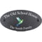 Personalised Hummingbird Motif Oval Slate House Sign Plaque 25x13cm
