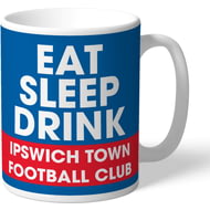 Personalised Ipswich Town FC Eat Sleep Drink Mug