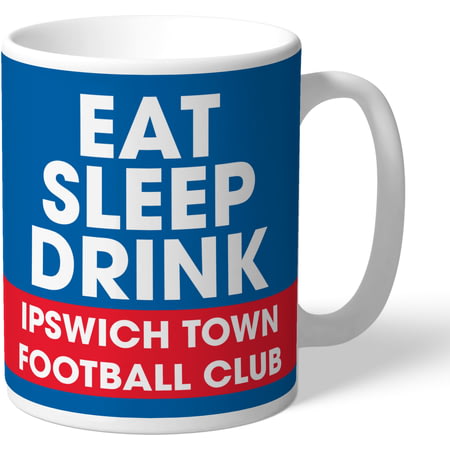 Personalised Ipswich Town FC Eat Sleep Drink Mug