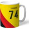 Personalised Watford Stripe Mug