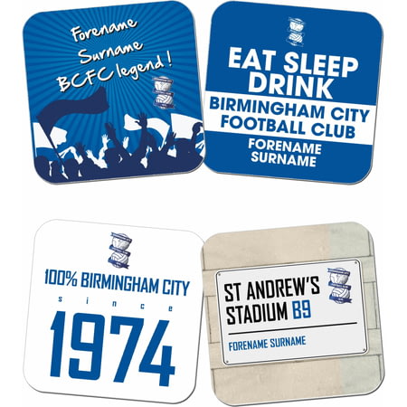 Personalised Birmingham City FC Coasters