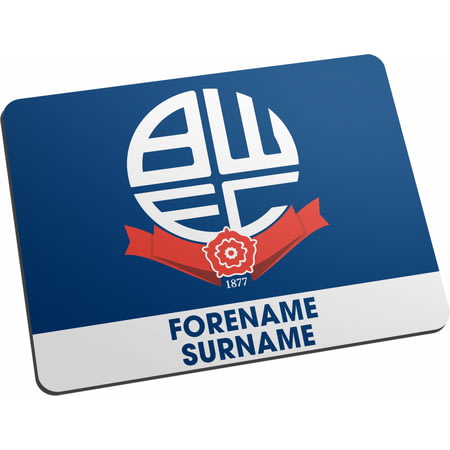 Personalised Bolton Wanderers Bold Crest Mouse Mat