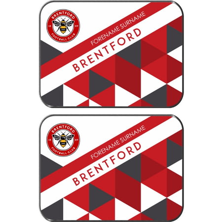 Personalised Brentford FC Patterned Rear Car Mats