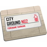 Personalised Nottingham Forest FC Street Sign Mouse Mat