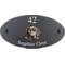Personalised Weimaraner Dog Motif Oval Slate House Sign Plaque 25x13cm