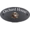 Personalised Weimaraner Dog Motif Oval Slate House Sign Plaque 25x13cm