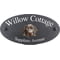 Personalised Weimaraner Dog Motif Oval Slate House Sign Plaque 25x13cm