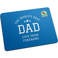 Personalised Blackburn Rovers FC World's Best Dad Mouse Mat