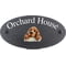 Personalised English Cocker Spaniel Dog Motif Oval Slate House Sign Plaque 25x13cm