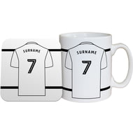 Personalised Derby County Shirt Mug & Coaster Set