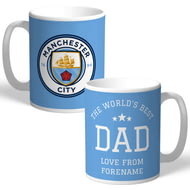 Personalised Manchester City FC World's Best Dad Mug