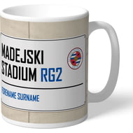 Personalised Reading FC Madejski Stadium Street Sign Mug