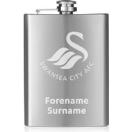 Personalised Swansea City AFC Crest Hip Flask