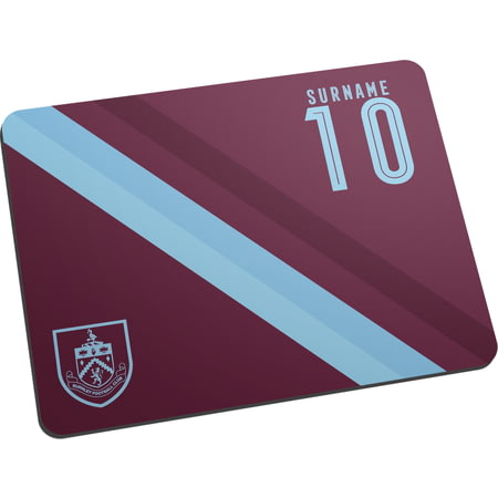 Personalised Burnley FC Stripe Mouse Mat
