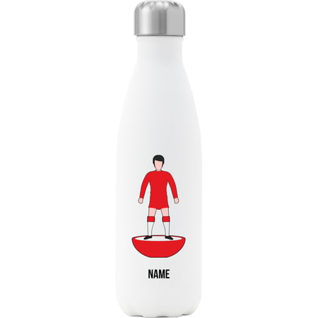 Personalised Liverpool Player Figure Insulated Water Bottle - 500ml - White