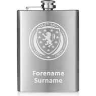 Personalised Scotland Football Assocation Crest Hip Flask