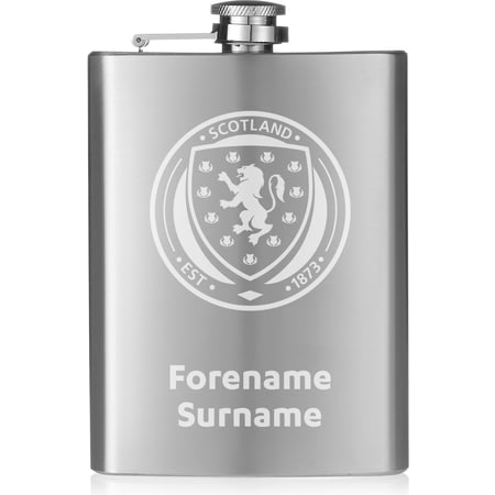 Personalised Scotland Football Assocation Crest Hip Flask