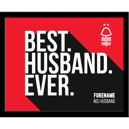 Personalised Nottingham Forest Best Husband Ever 10x8 Photo Framed