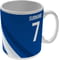 Personalised Chelsea Colour Stripe Ceramic Mug