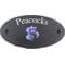 Personalised Iris Flower Motif Oval Slate House Sign Plaque 25x13cm