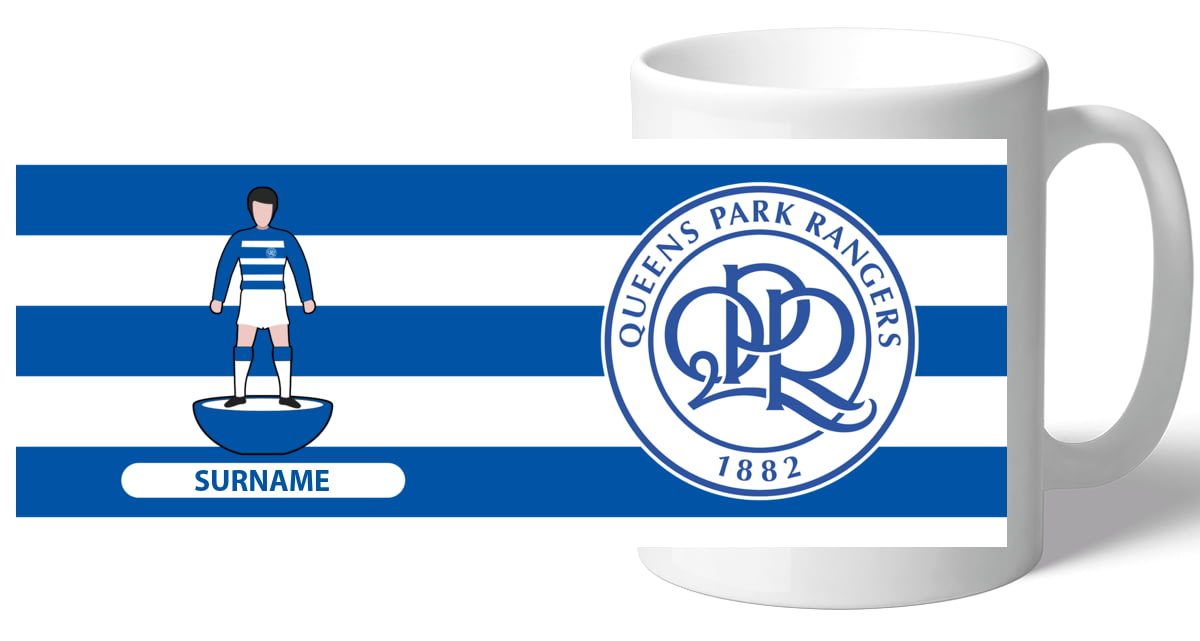 Official Personalised Queens Park Rangers FC Stripe Mug