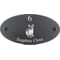 Personalised Rat Wildlife Animal Motif Oval Slate House Sign Plaque 25x13cm