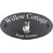 Personalised Rat Wildlife Animal Motif Oval Slate House Sign Plaque 25x13cm