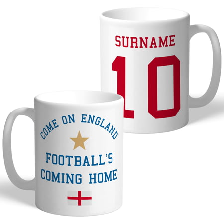 Personalised Come On England Mug