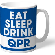 Personalised Queens Park Rangers FC Eat Sleep Drink Mug