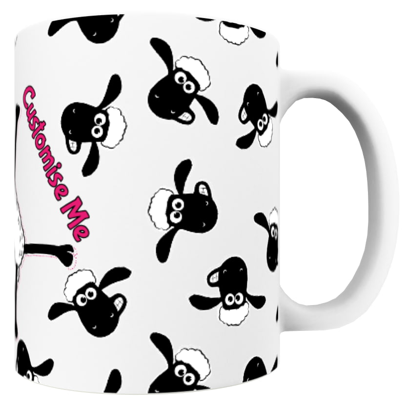 Personalised Shaun The Sheep Print Mug from Go Find A Gift