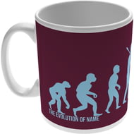 Personalised Burnley FC Evolution Mug