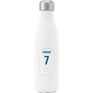 Personalised Leeds United Shirt Insulated Water Bottle - 500ml - White