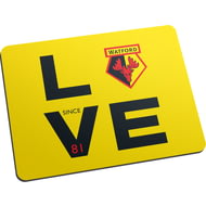 Personalised Watford FC Love Mouse Mat