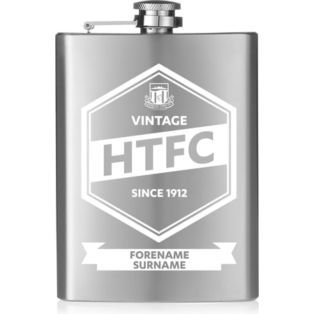 Personalised Hebburn Town FC Vintage Hip Flask