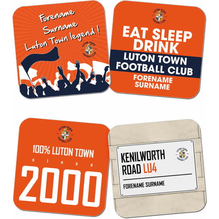 Personalised Luton Town FC Coasters