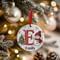 Personalised Snowman Initial A Ceramic Christmas Tree Decoration - 7cm