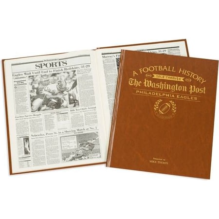 Personalised Philadelphia Eagles American NFL Football Newspaper Book