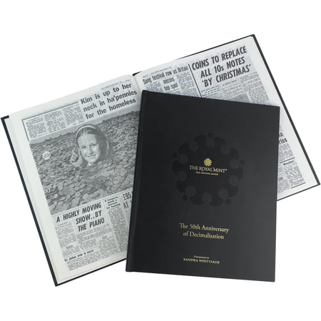 Personalised Decimalisation Newspaper Book